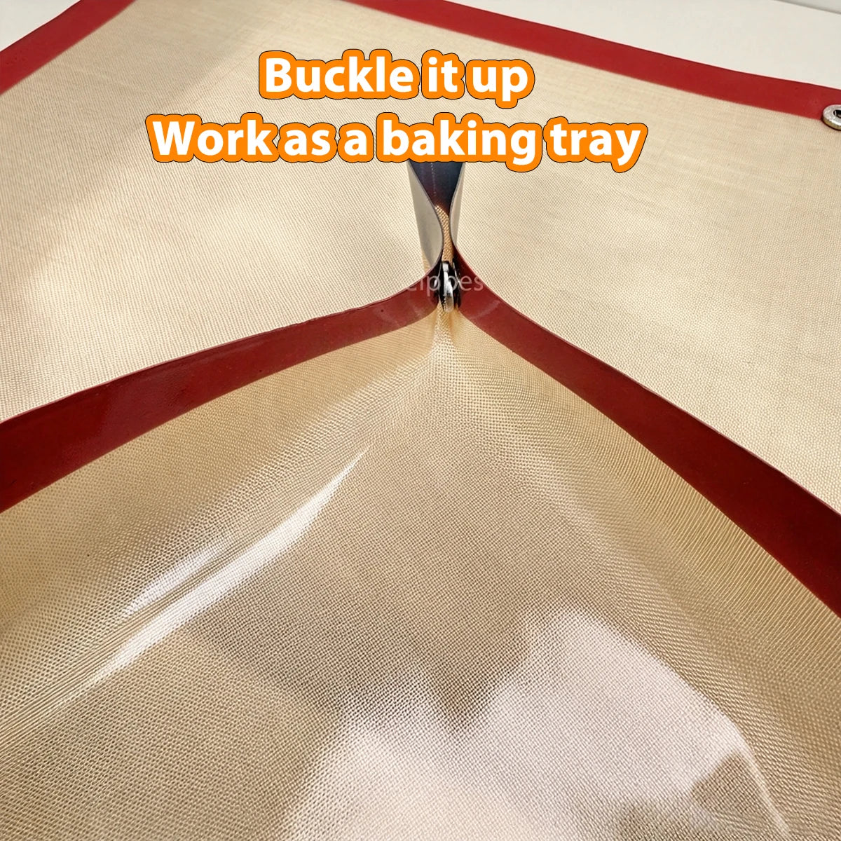Reusable Silicone Baking Mat Buckle - Leakproof Non-Stick