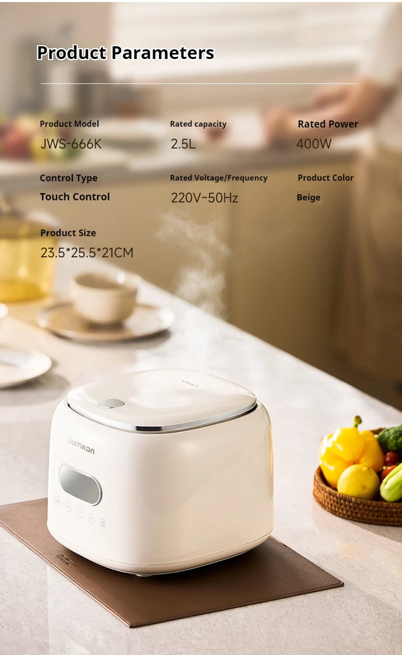 German Zemkon 5l Electric Rice Cooker Stainless Steel