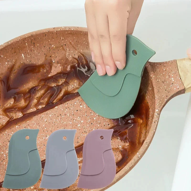 Soft Scraper Dirt Grease Cleaning Silicone Scraper To