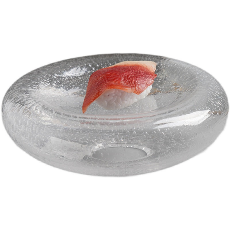 French-Style Western Food Double-Glazed Dessert Plate High-End