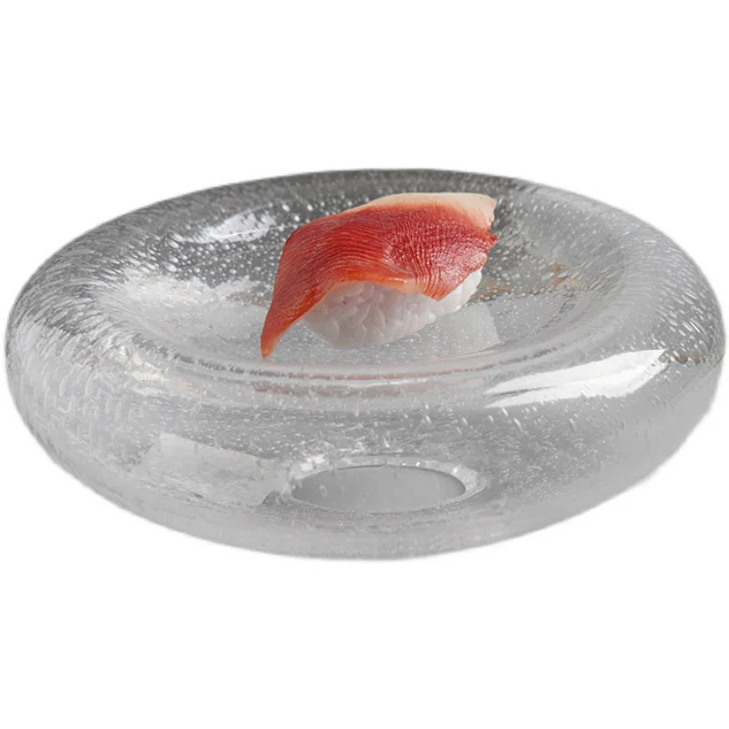 French-Style Western Food Double-Glazed Dessert Plate High-End