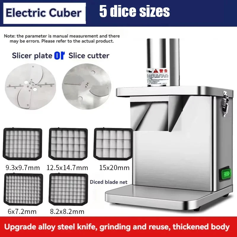 Vegetable Cutter Fruit Vegetable Slicer Commercial Cube Cutting