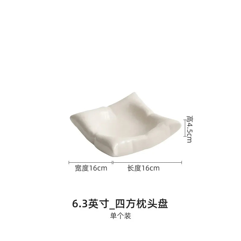 Dehua Ceramic Plates Dishes Creative Hotel Restaurant Tableware