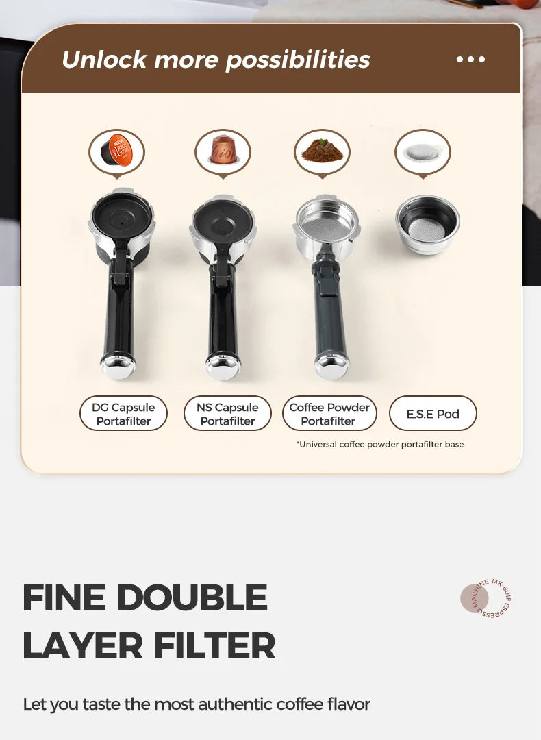 Cafelffe 4-In-1 Coffee Maker /Cold Dolce Gusto&Nespresso Capsule