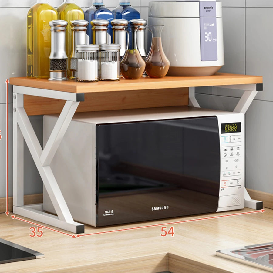 Seasoning Oven Rack Multi-Layer Seasoning Storage Holder Wood