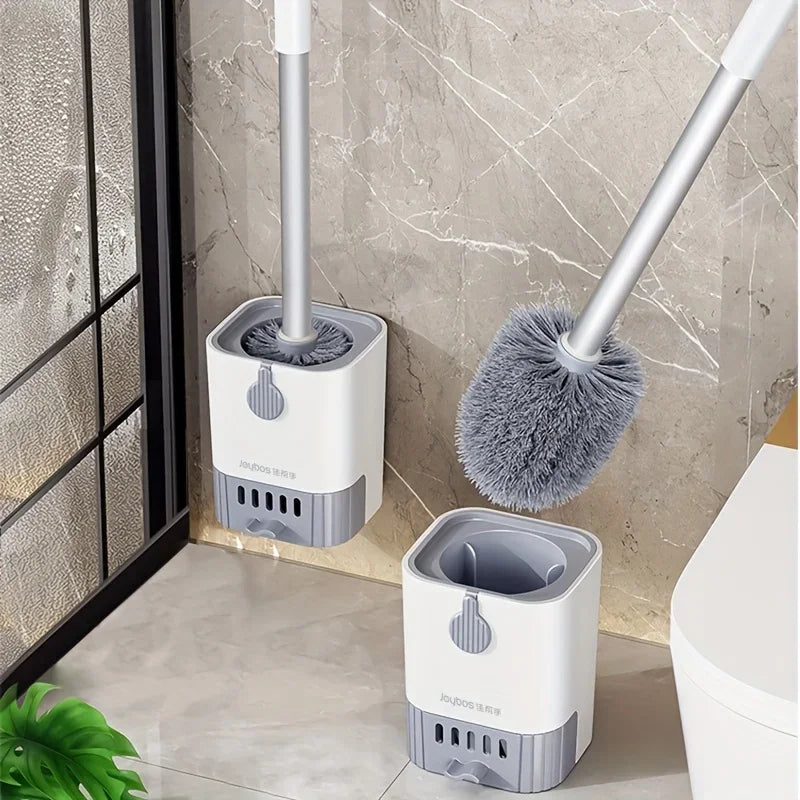 Toilet Brush Holder Wall Mounted Long Handle Toilet