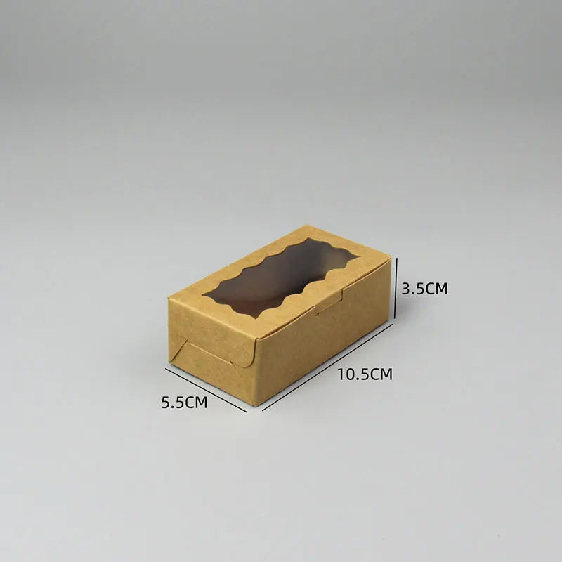 20pcs Cake Carriers Square Box Lid White Bread