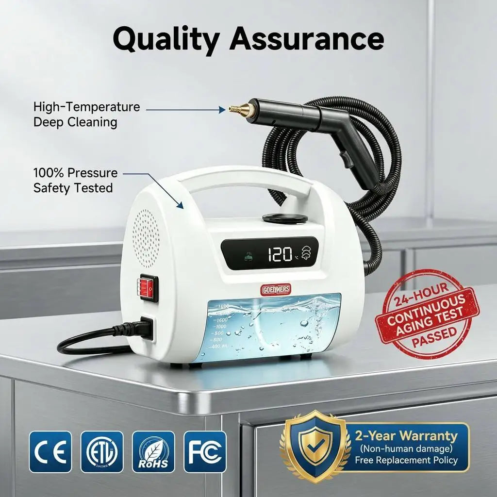 Steam Degreaser Grease Removal 1800w 6l 110v 30s