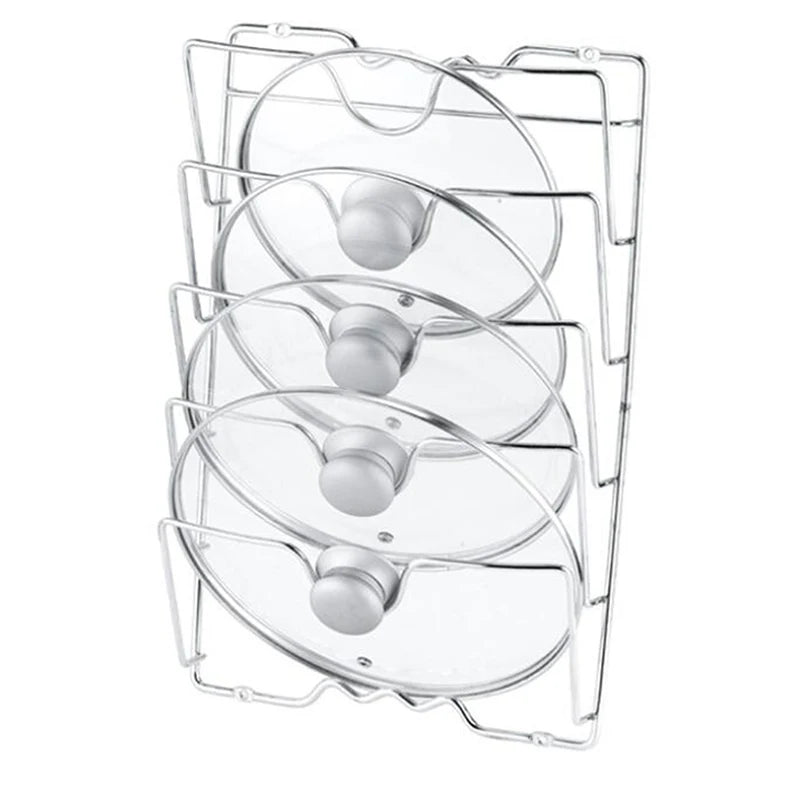 Rust-Free Pot Lid Storage Rack Organizer Rack Wall