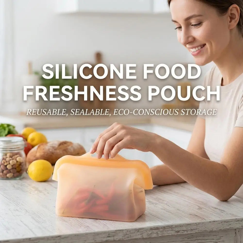 Reusable Food Storage Bag Leakproof Freezer Zip Bag