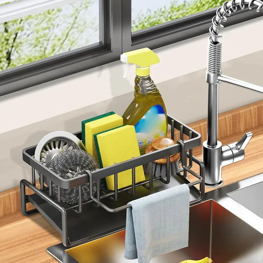 Sink Drain Rack Organizer Sponge Storage Faucet Holder