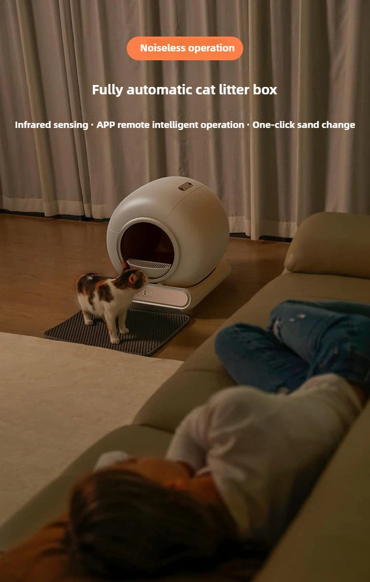 Automatic Smart Cat Litter Box Automatic Cleaning Deodorizing