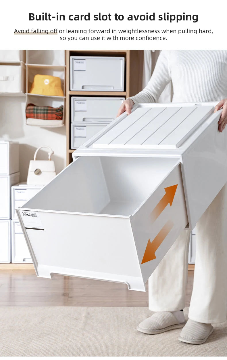Stacking Storage Drawer Boxes Large Capacity Wardrobe Drawer
