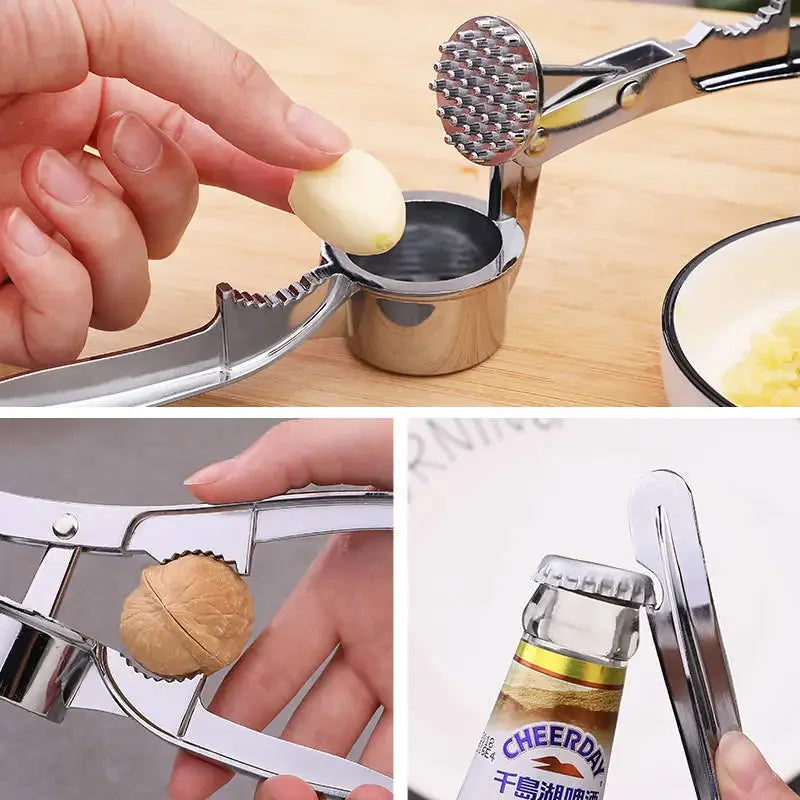 Garlic Press Stainless Steel Garlic Smasher Squeezer Mincer