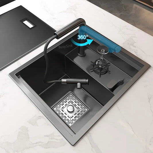 Hidden Apartment Bar Caravan Sink Stainless Steel Sink