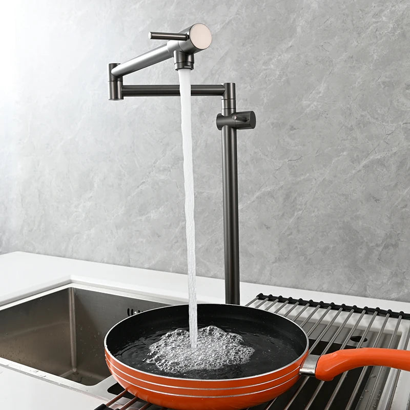 Ciencia Brass Pot Filler Faucet Wall Mount Sink