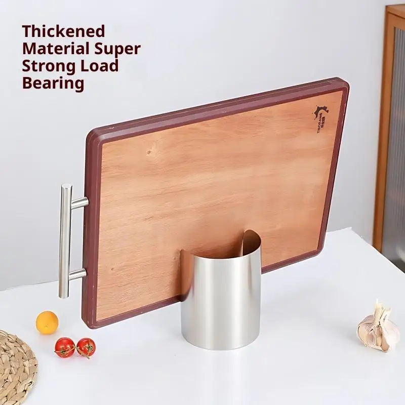2in1 Stainless Steel Spoon Holder Rack Lid Utensil