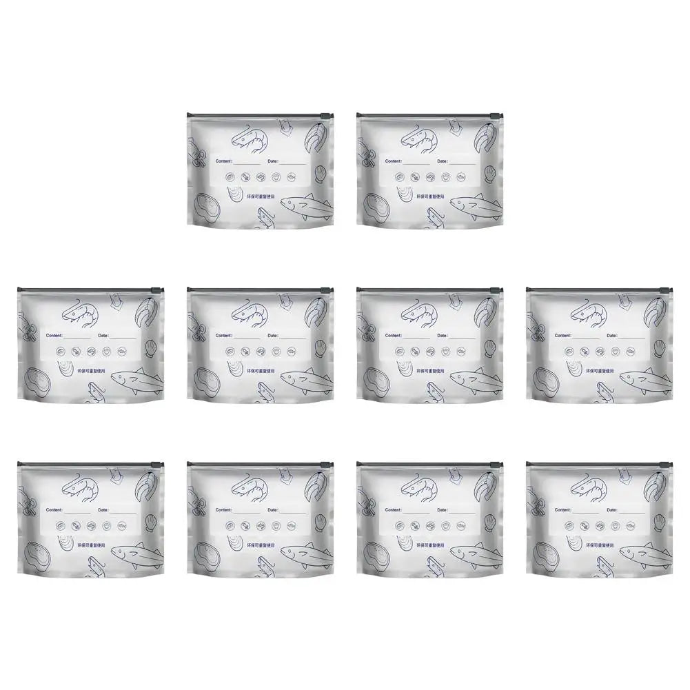10/30pcs Aluminum Foil Storage Bags Freezer Sealed Organizers