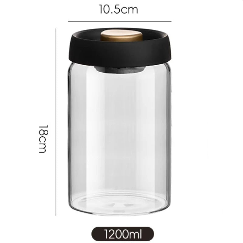Vacuum Coffee Bean Storage Bottle Sealed Jar Grain