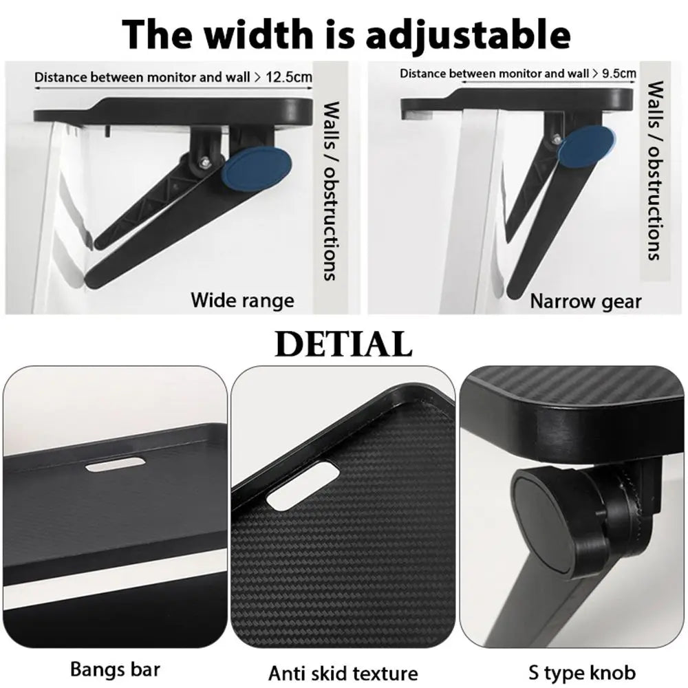 Computer Tv Screen Shelf Display Organizer Wireless Router
