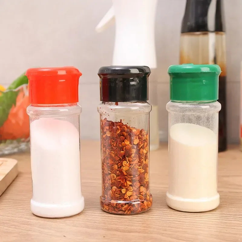 Clear Spices Bottle Salt Pepper Shakers Plastic Barbecue