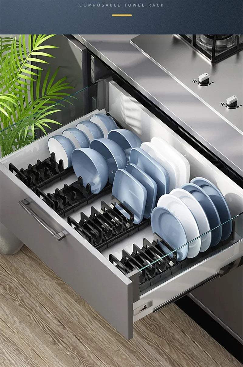 Bowl Dish Rack Cabinet Drawer Storage Rack Plate