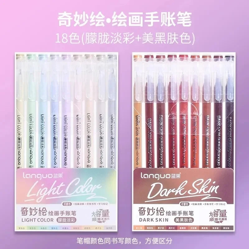Languo 240/9 Colors Direct Liquid Acrylic Paint Pens