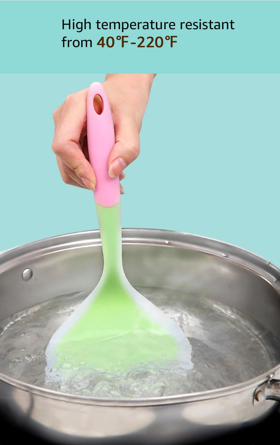 Silicone Spatula Cooking Utensils Beef Meat Egg Scraper