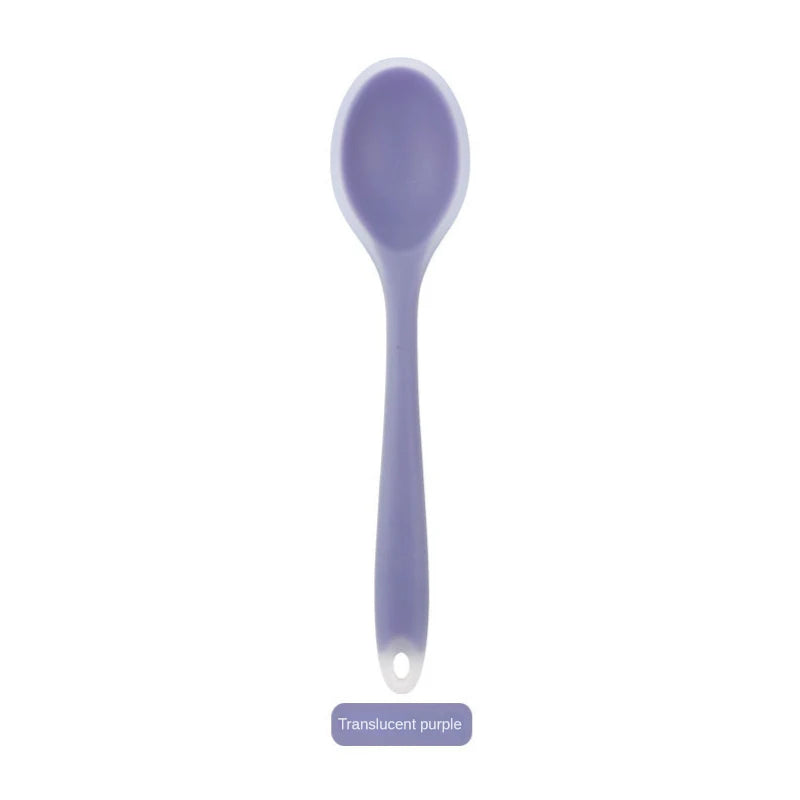 Silicone Spoon Integrated Rice Spoon Multicolor Silica Gel