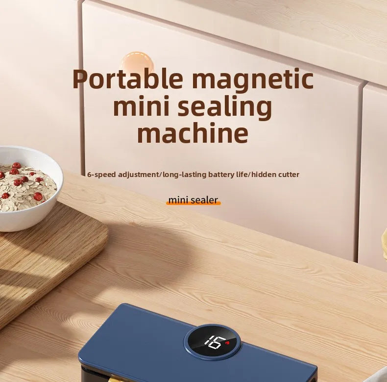 Compact In Rechargeable Bag Sealer Heat Seal Cutter