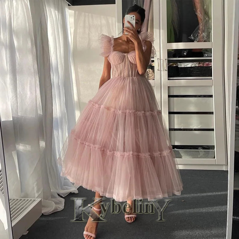 Kybeliny Graceful Evening Dresses Women Crytalsone-Shoulder