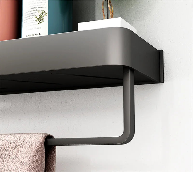Bathroom Shelf Black Bathroom Shampoo Shower Storage Rack