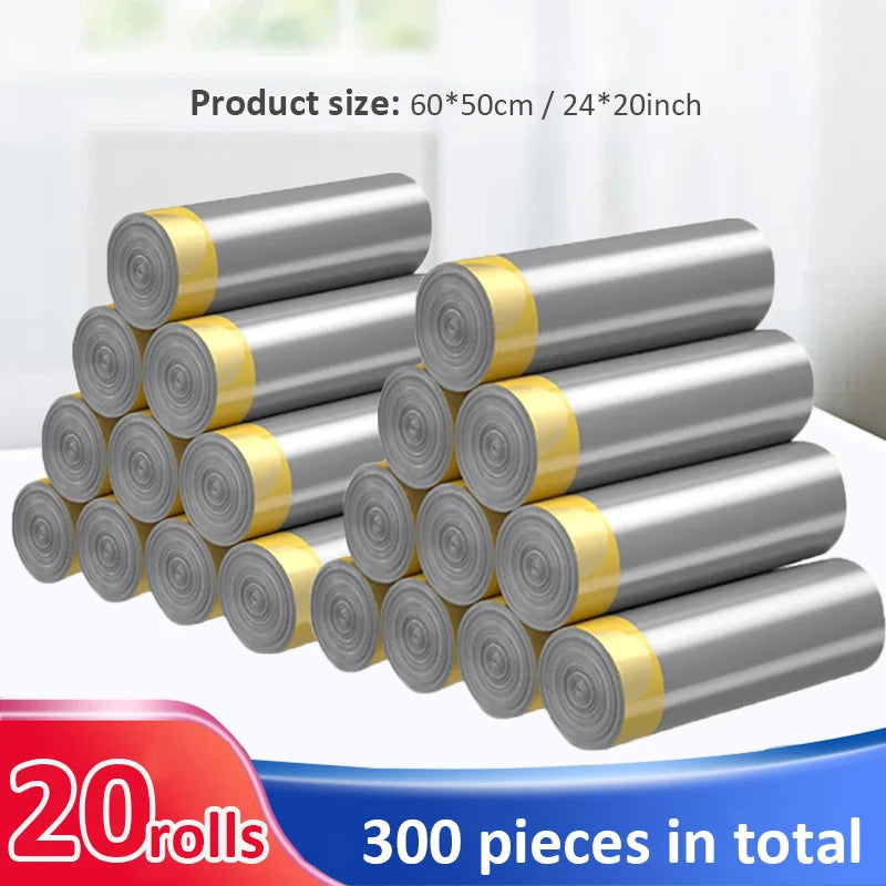 5/10/15/20 Rolls Drawstring Trash Bags Trash Can Thicken