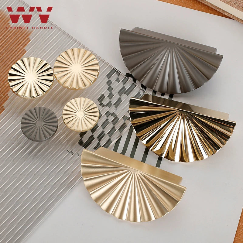 Wv Gold Handles Cabinet Storage Door Knobs Furniture