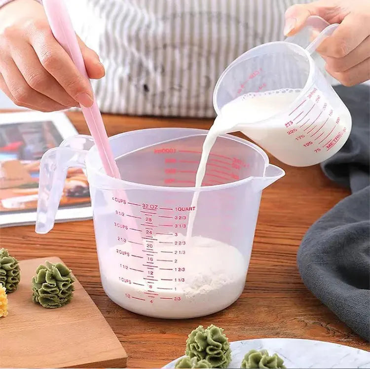 3pcs 250/500/1000ml Measuring Cups Easuring Cup Plastic Jug