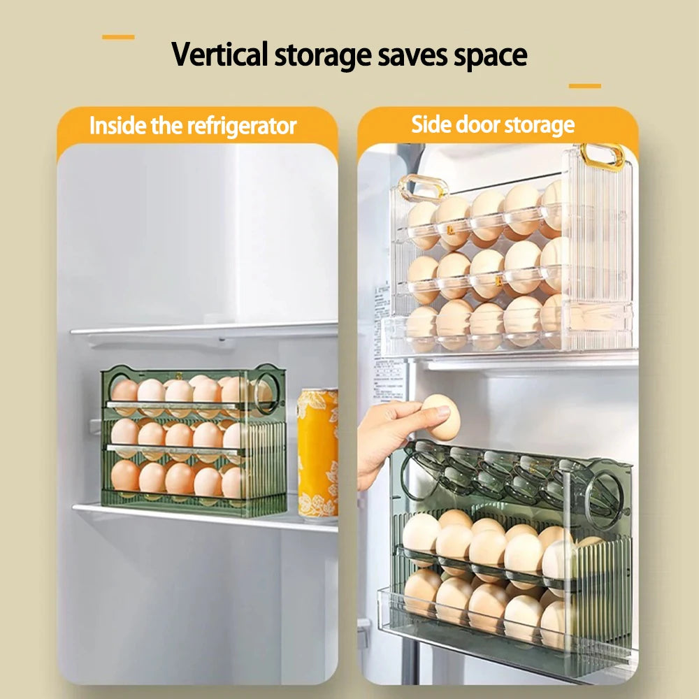 Large Capacity Egg Fridge Storage Box - Multi-Layer