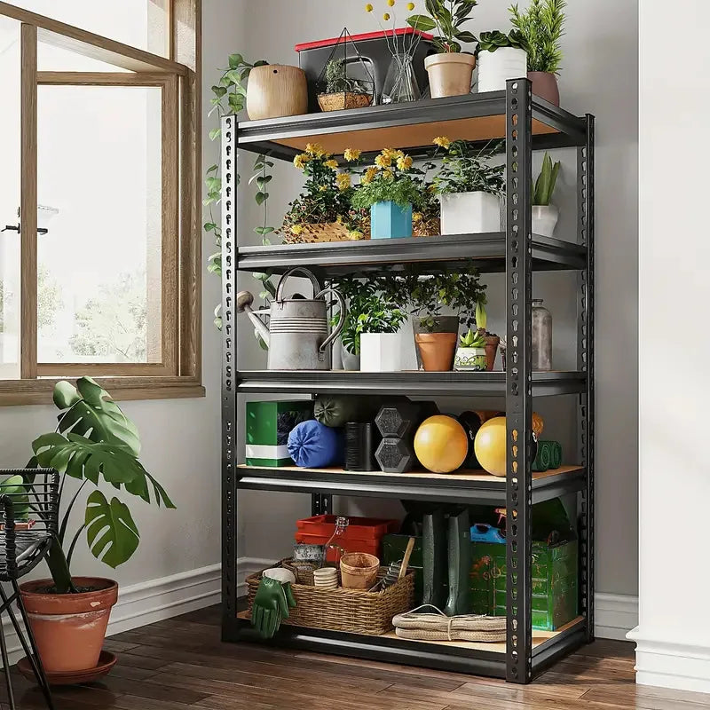 Heavy-Duty 5-Storey Bolt Steel Storage Rack Unit Adjustable