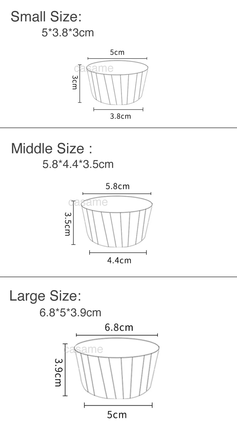 10/20 Large Big Cupcake Paper Cup Oilproof Liner