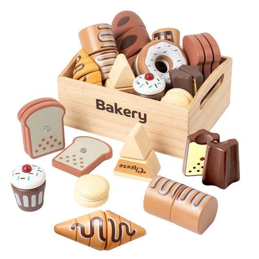 Wooden Pretend Play Toys Cutting Food Fruit Vegetable
