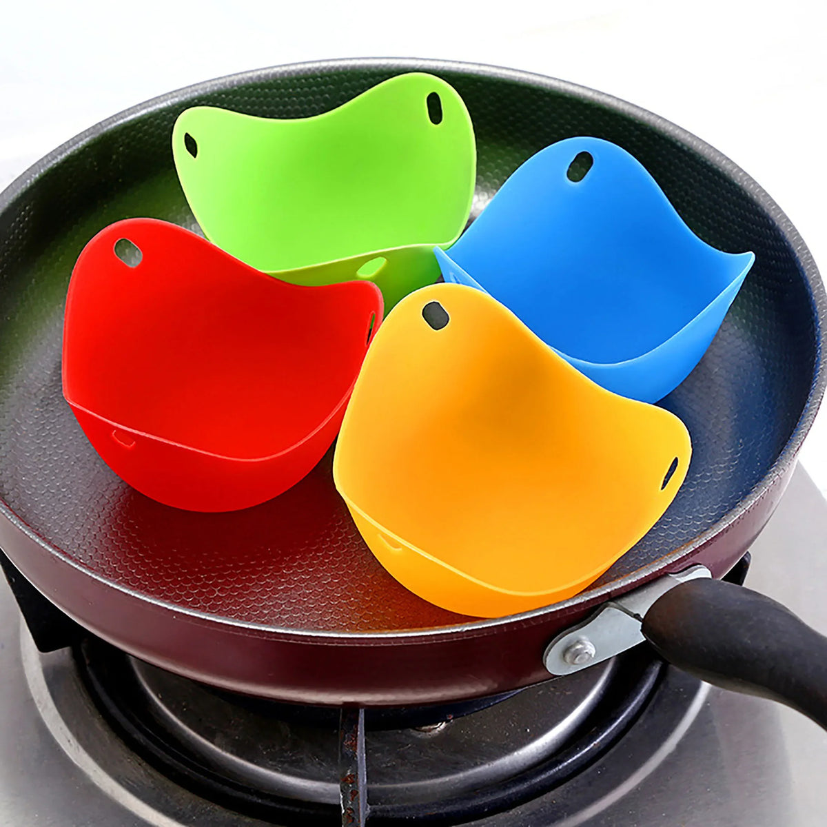 4pcs Silicone Egg Poachers Cups Egg Boiler Mold