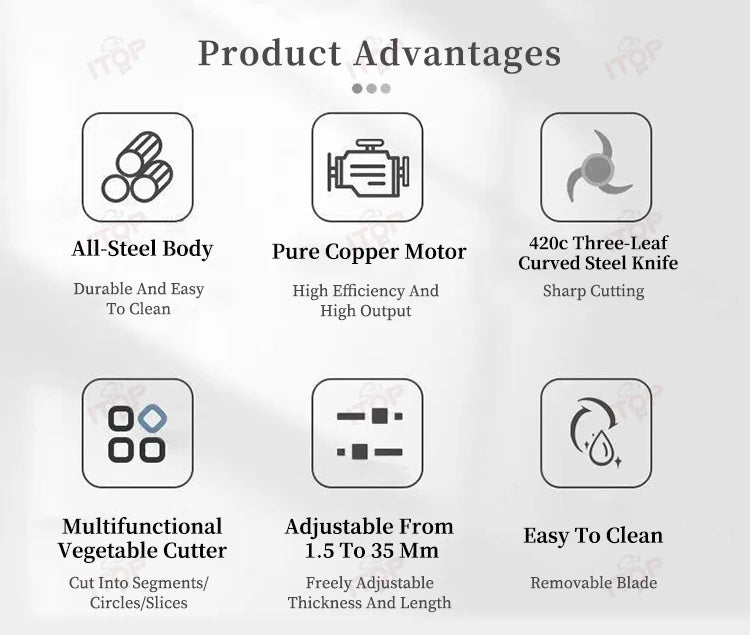 Itop Commercial Vegetable Slicer Automatic Shallot Cutter