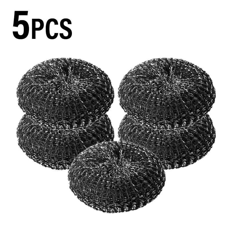 Stainless Steel Pot Brush Handle Metal Ball Dishwashing