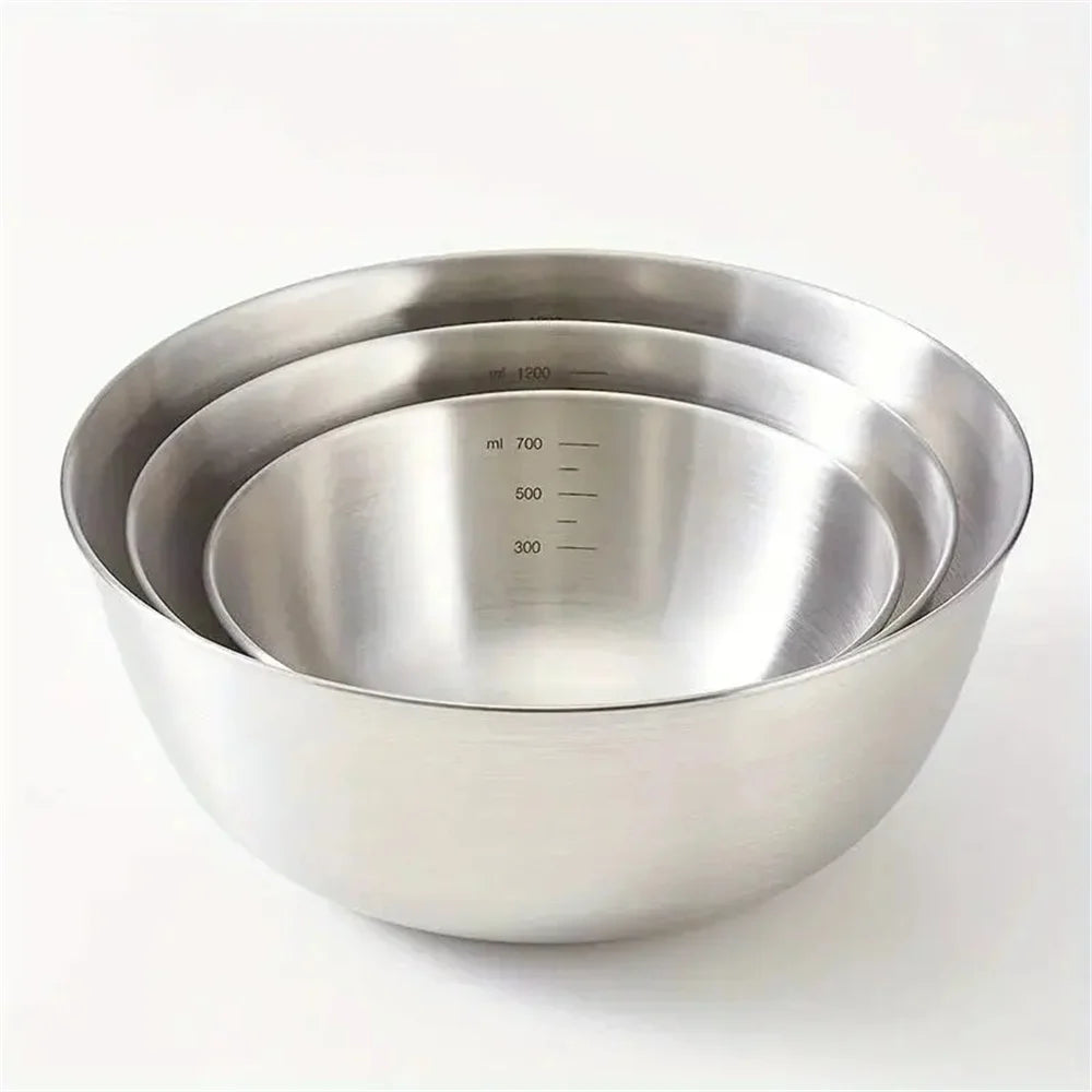 1-3 Stainless Steel Bowl Scale Cooking Baking Food