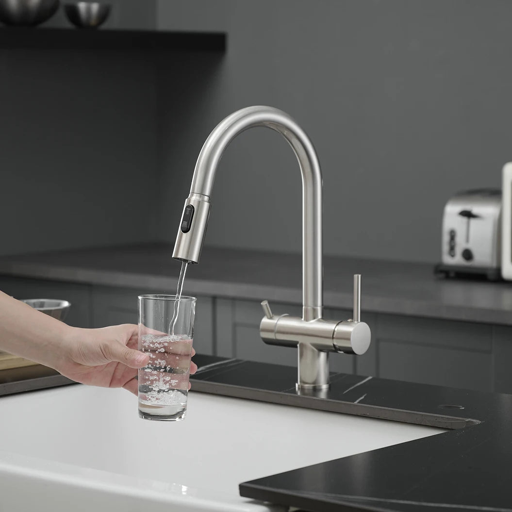 Pull Out Filter Sink Faucets Pull Down Cold