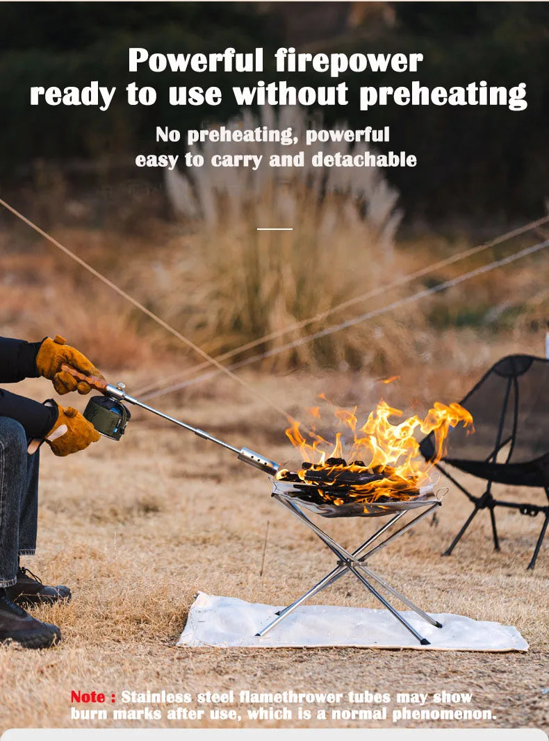 Camping Firewood Stove Folding Windproof Wood Burning Stove
