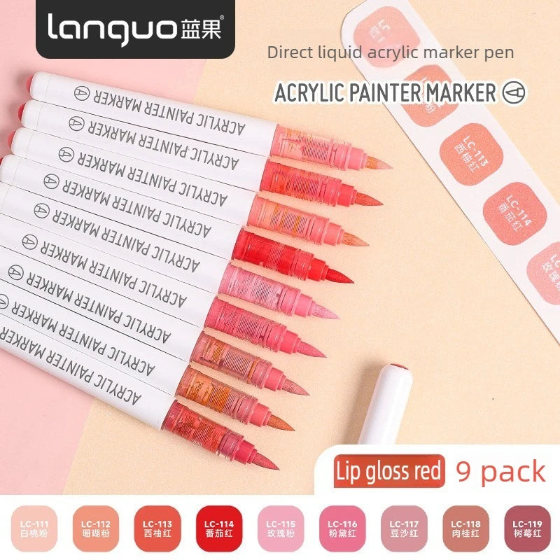 Languo 288/9 Colors Direct Liquid Acrylic Marker Soft