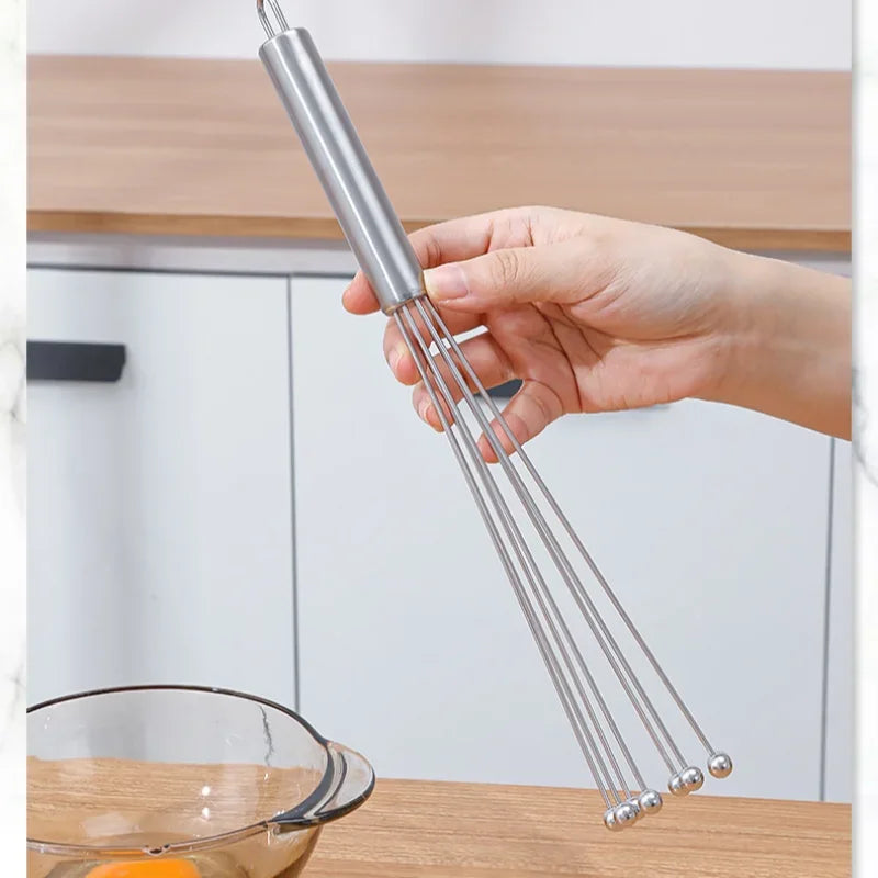 10 12 Stainless Steel Ball Egg Whisk Mixer