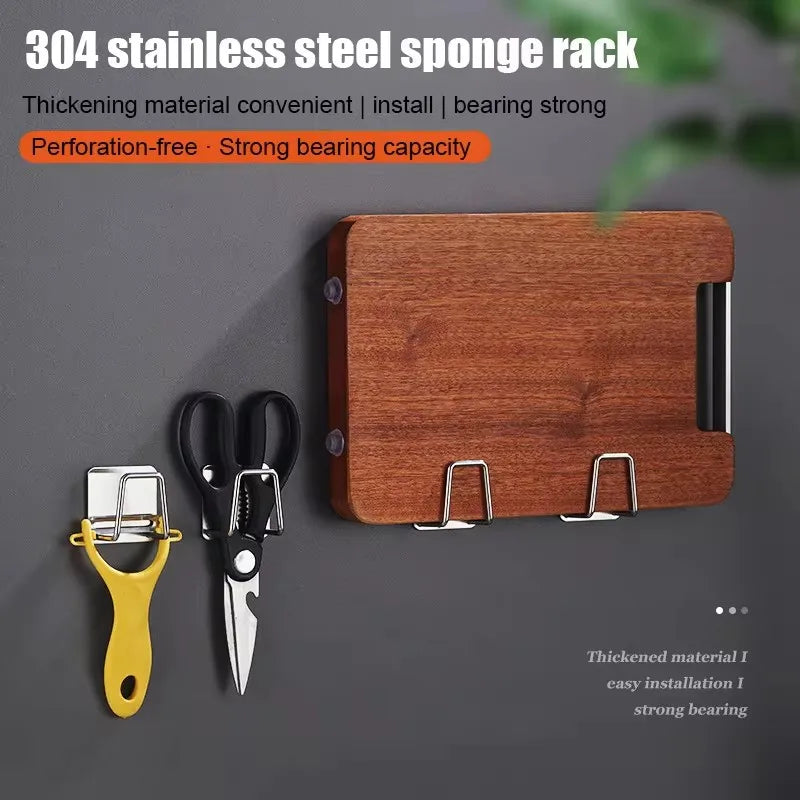 Sponge Holder Sink Sponge Rack Stainless Steel Sponges