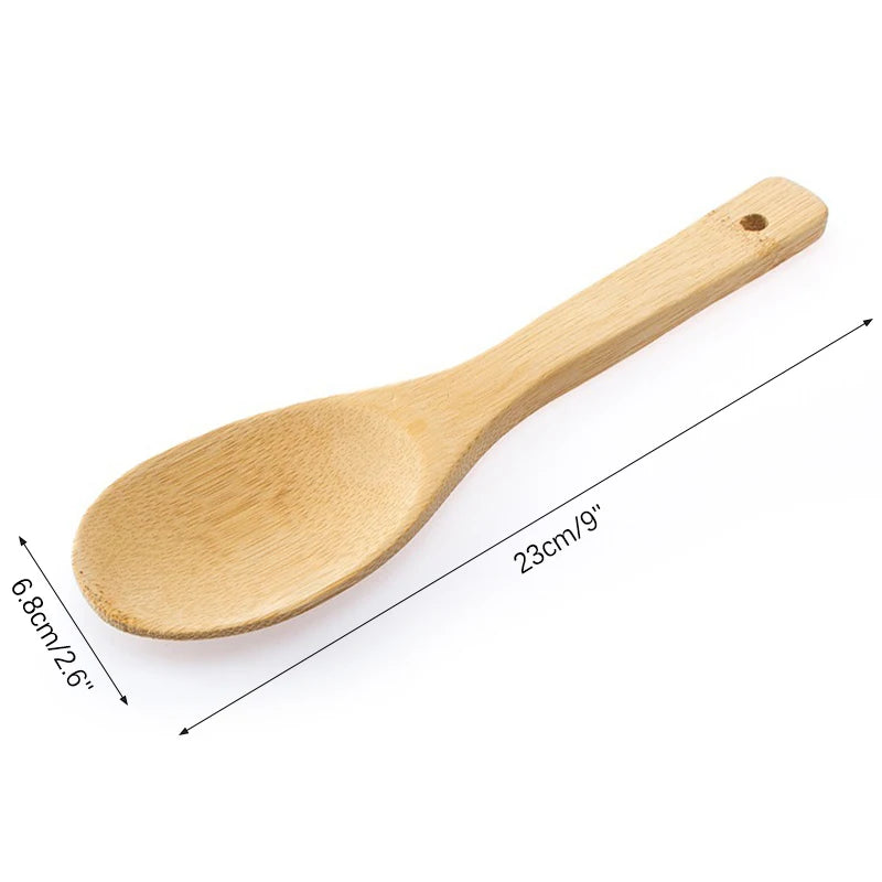 Mx Bamboo Wood Rice Spoon Rice Paddle Scoop
