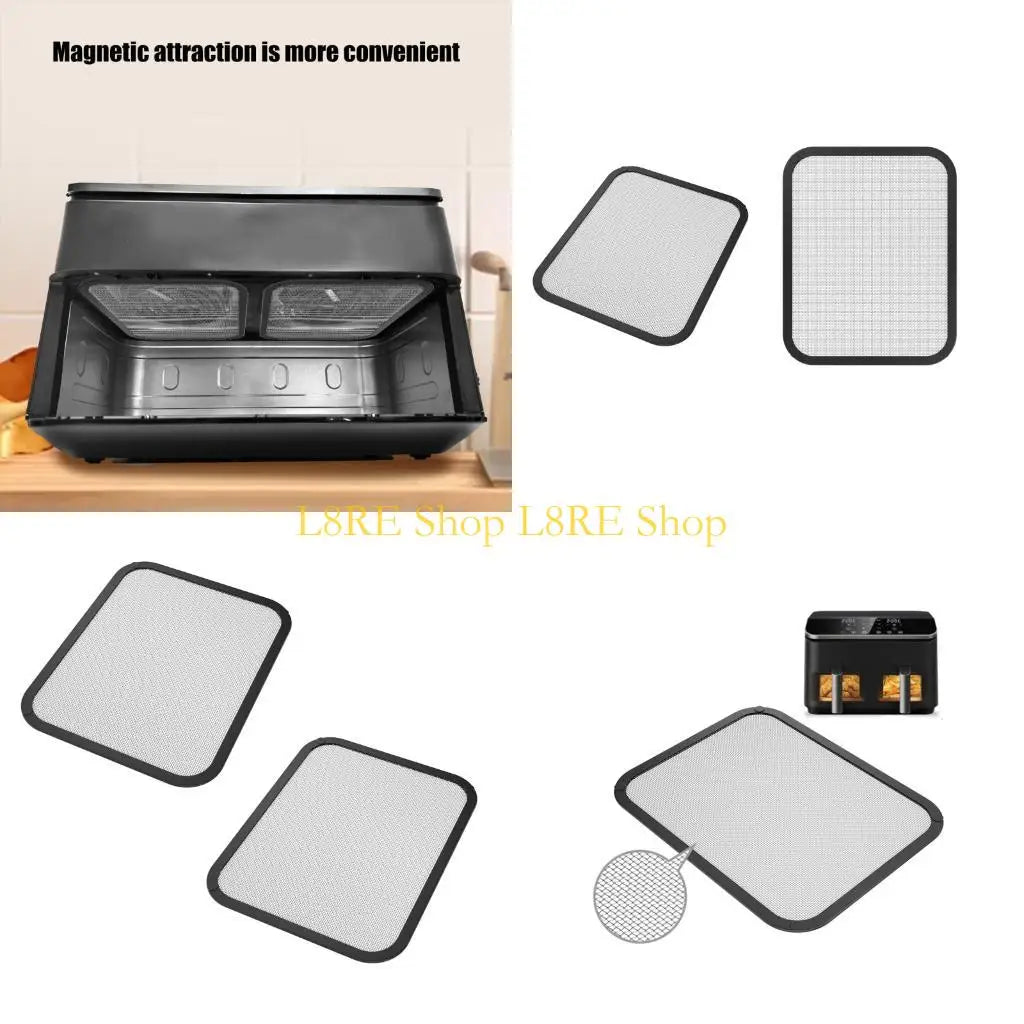 L8re 2pcs Air Frying Splatter Guard Air Frying